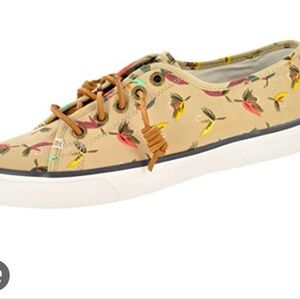 Sperry Seacoast Fly Fish Print Top-Siders